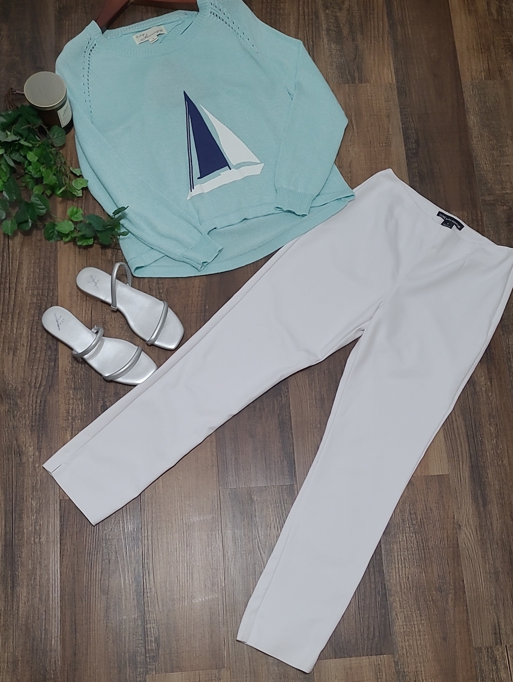 Bright White LUXE Straight Leg Dress Pants